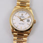 Rolex President Day Date White Roman Dial Watch