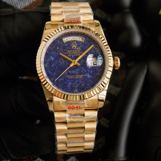 Rolex Day Date Lapis Lazuli Dial Yellow Gold Watch