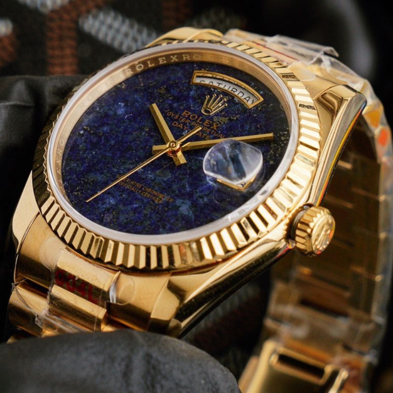 Rolex Day Date Lapis Lazuli Dial Yellow Gold Watch