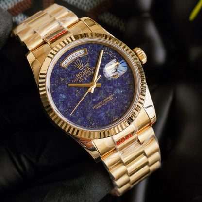 Rolex Day Date Lapis Lazuli Dial Yellow Gold Watch