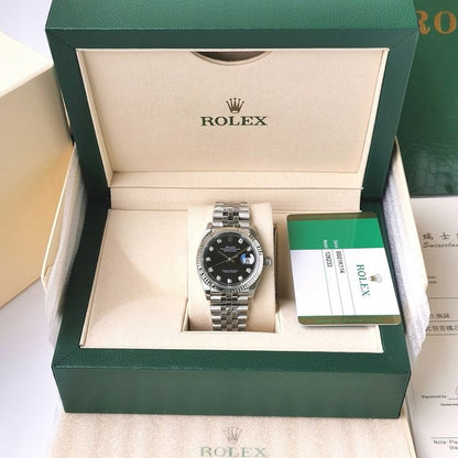 Rolex DateJust 36 Black Diamond Dial Watch