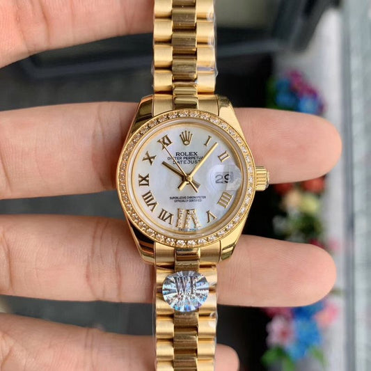 Rolex Datejust President Yellow Gold MOP Watch