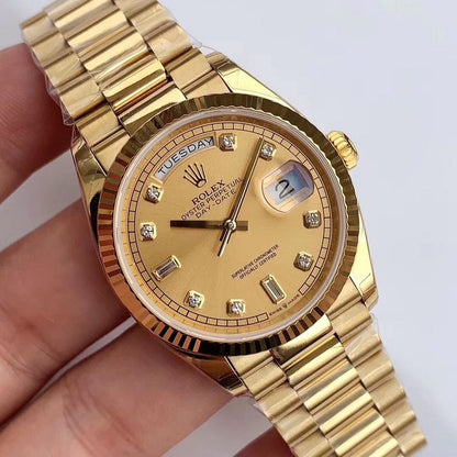 Rolex Golden Day Date Chain Watch