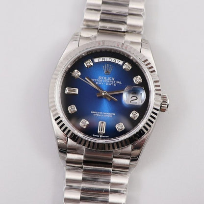 Rolex Day Date Blue Ombre Dial Watch