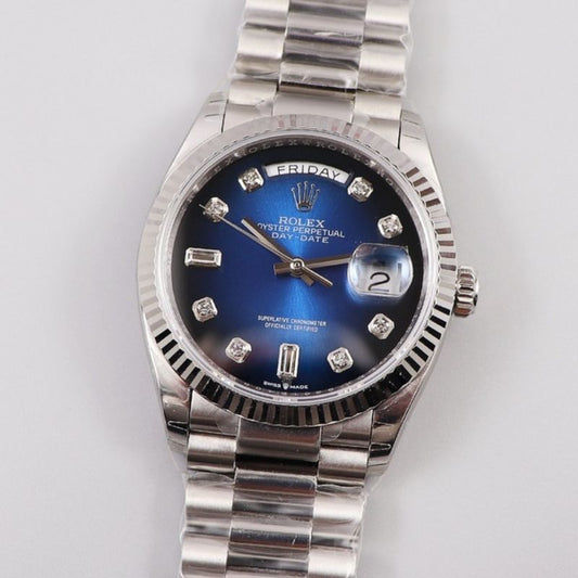 Rolex Day Date Blue Ombre Dial Watch