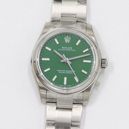 Rolex Oyster Perpetual Green Dial Watch