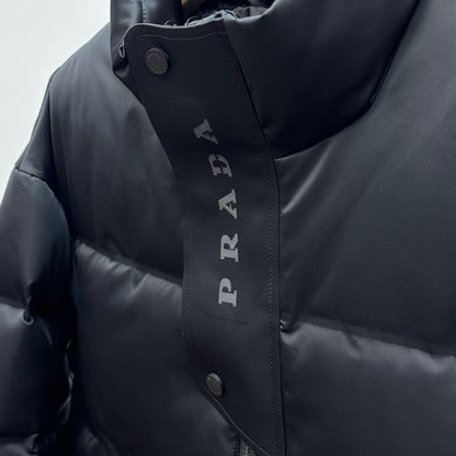 Prada 2024 Autumn/Winter Stand-Up Collar Business Casual Down Jacket