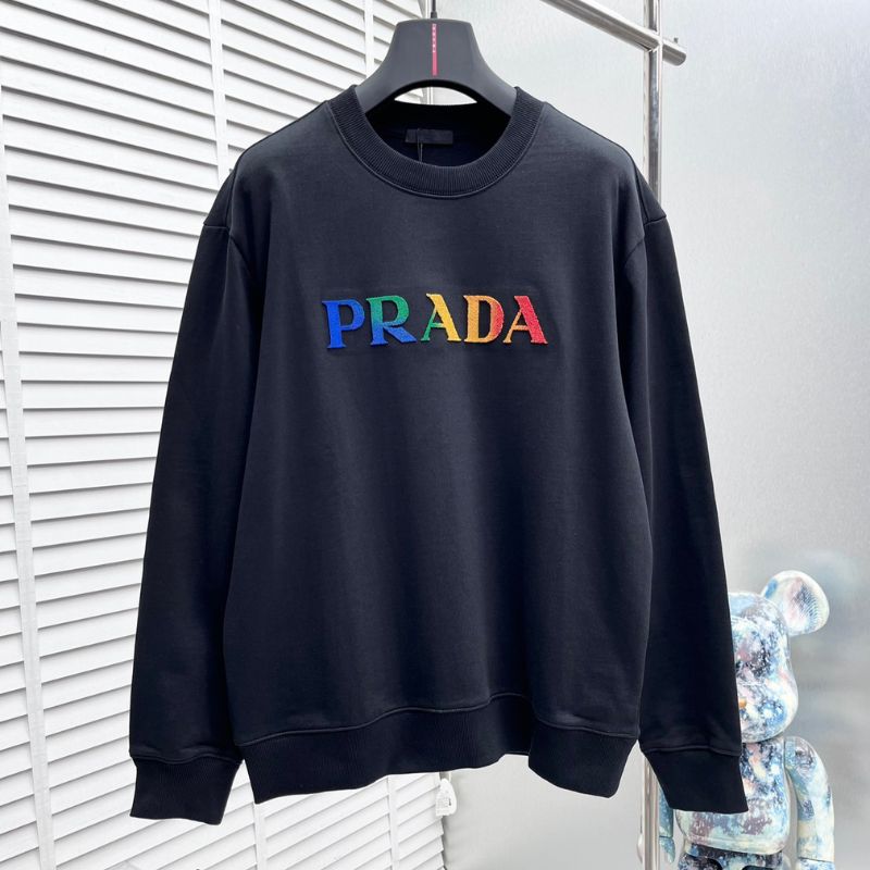 Prada Classic Embroidered Unisex Sweatshirt