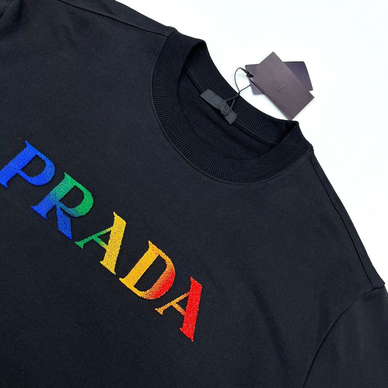 Prada Classic Embroidered Unisex Sweatshirt