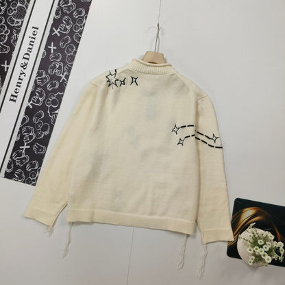 Dior Xingxing Unisex Couple Pullover Knitted Sweater