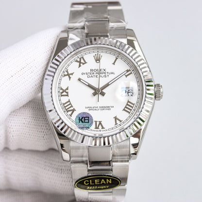 Rolex Datejust 41 White Roman Dial Watch