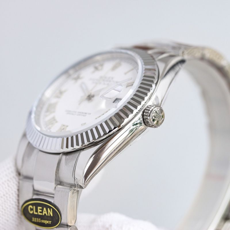 Rolex Datejust 41 White Roman Dial Watch