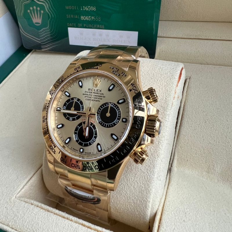 Rolex Cosmograph Daytona Pikachu Yellow Gold Watch