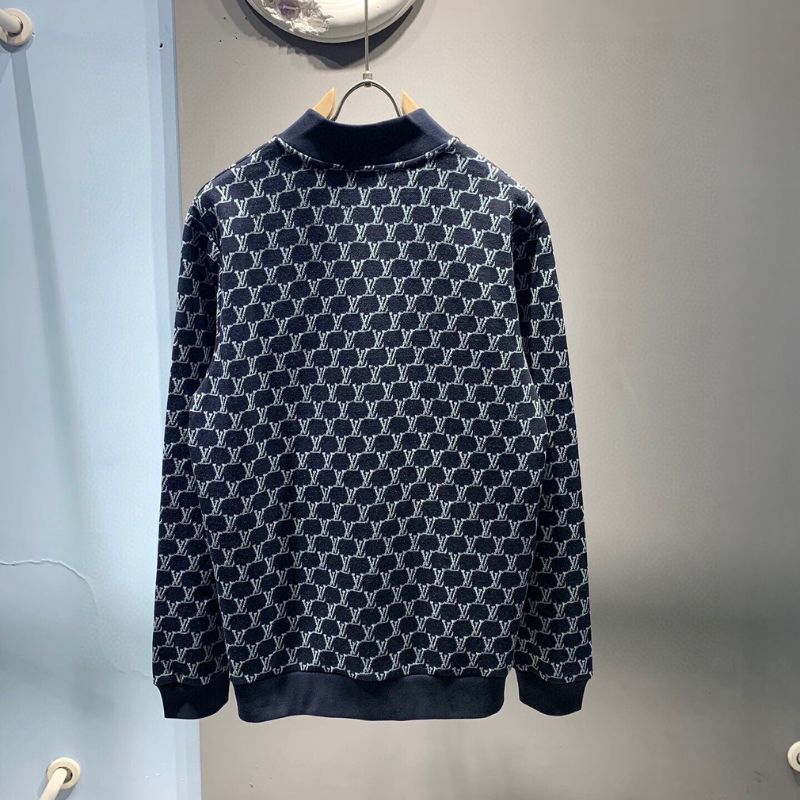 LV Double-Sided Knitted Jacquard Pilot Jacket