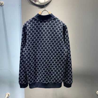 LV Double-Sided Knitted Jacquard Pilot Jacket
