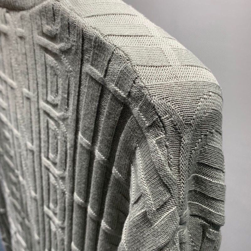 Fendi All-Season Logo Jacquard Cardigan