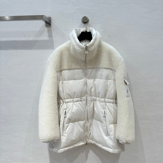 Moncler Granular Wool Goose Down Jacket