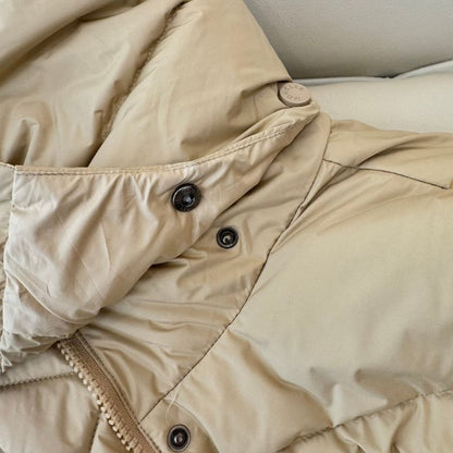 Moncler Hooded Long-Sleeve Down Jacket