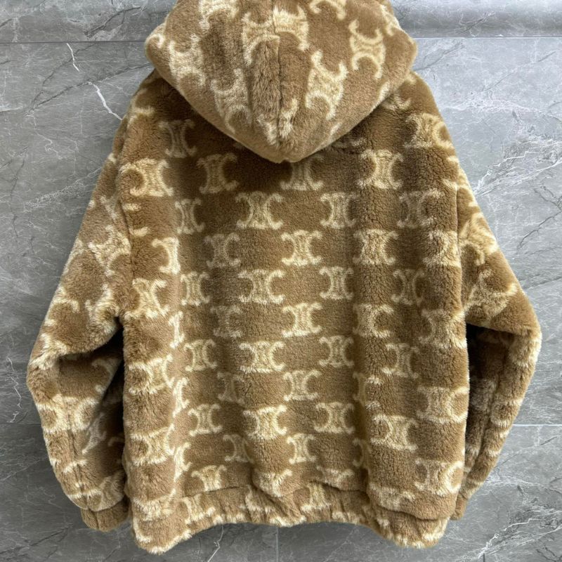 Celine Full Logo Teddy Jacket