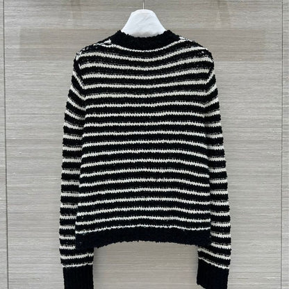 Dior Hand-Crocheted Striped Cardigan
