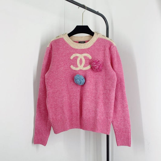 Chanel 24 Round-Neck Long-Sleeve Top