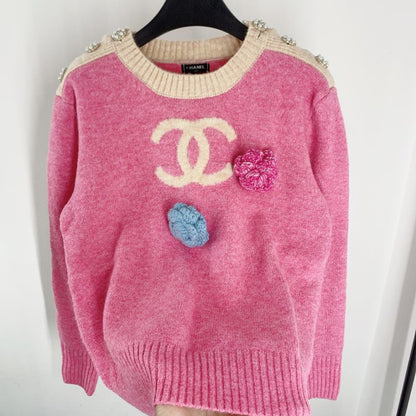 Chanel 24 Round-Neck Long-Sleeve Top