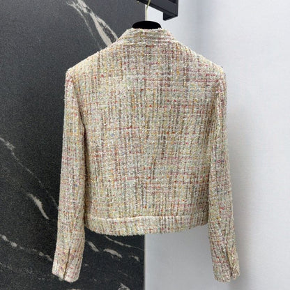 Chanel Three-Dimensional Camellia Tweed Jacket