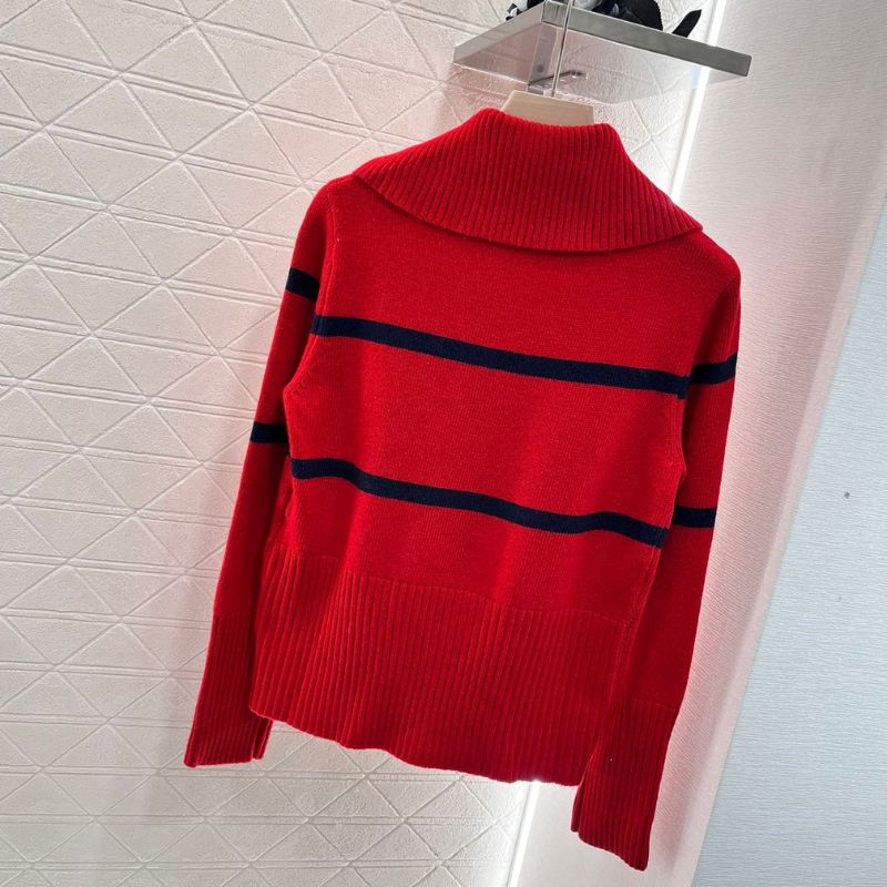 Dior Ski High Collar Knit Pullover Sweater