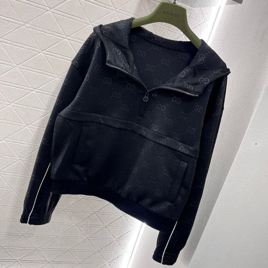 Gucci Hooded Zipper Sweatshirt