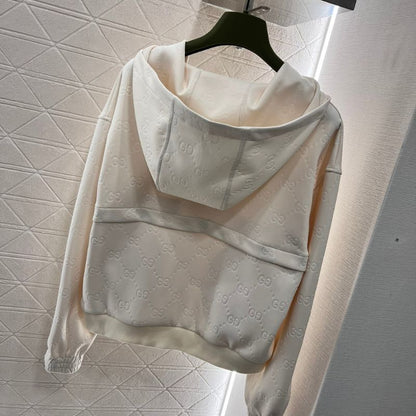 Gucci Beige GG Web Canvas Sweatshirt