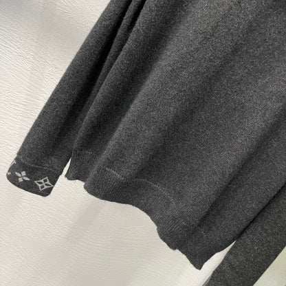 Louis Vuitton 24FW Black Intarsia Logo Knitted Sweater