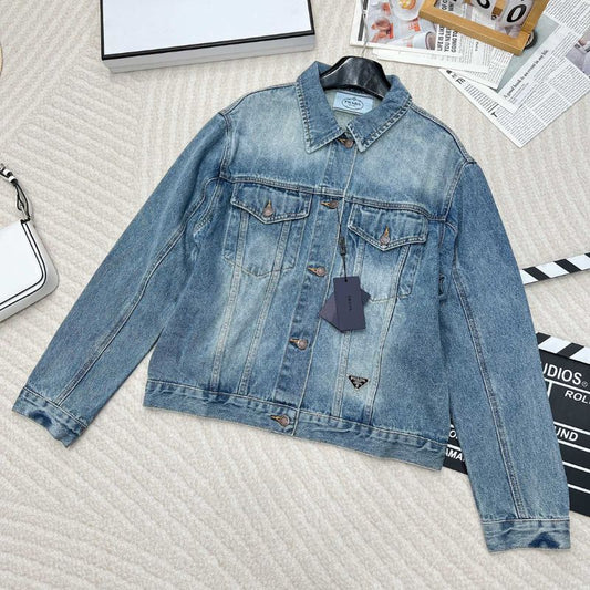 Prada Regenerative Denim Waistcoat Jacket