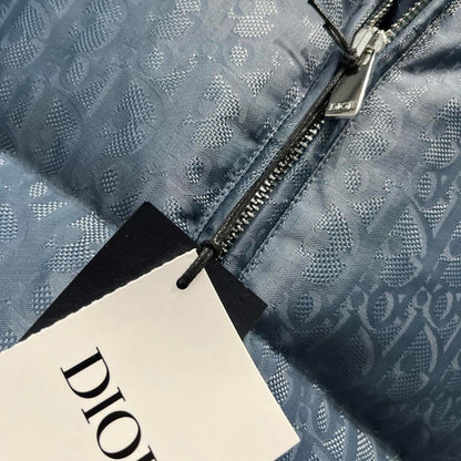 Dior Obscure Pattern Monogram Stand Collar Down Jacket