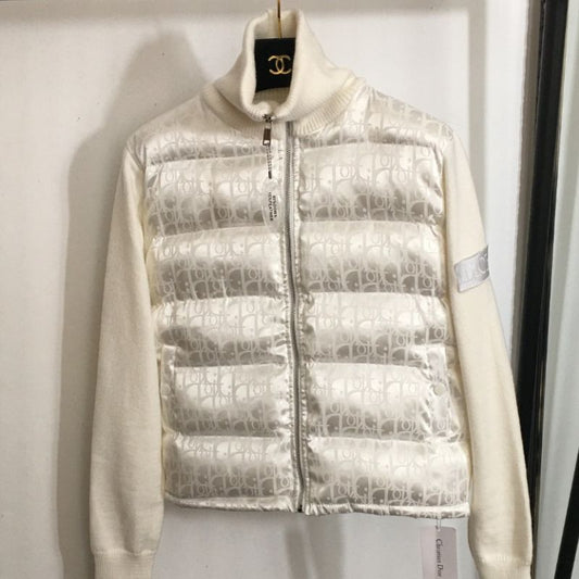 Dior Logo Jacquard Knitted Patchwork Jacket