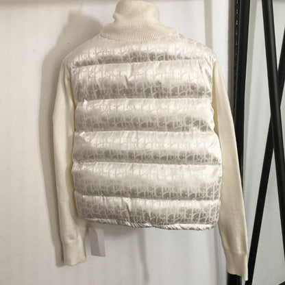 Dior Logo Jacquard Knitted Patchwork Jacket