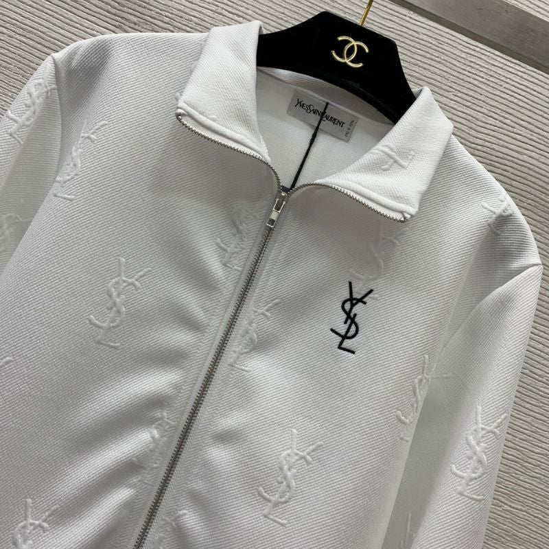 YSL Classic Monogram Embossed Sports Suit