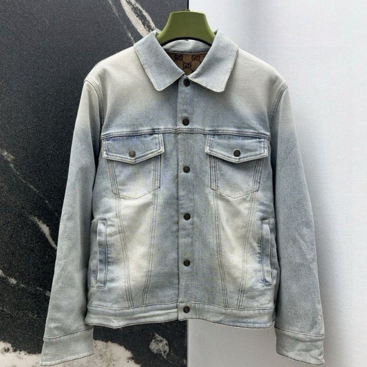 Gucci Double-Sided Jacquard Denim Jacket