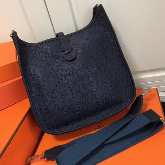 Hermes Evelyne TPM Blue Nuit Clemence Bag