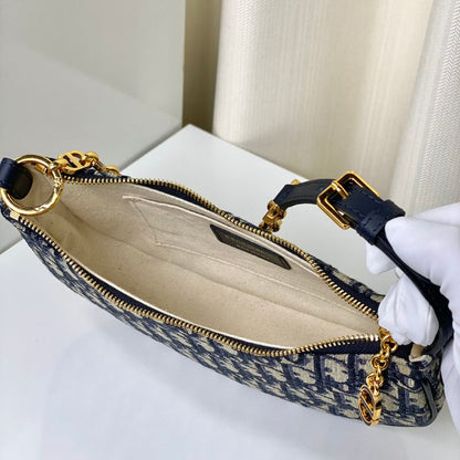 Dior Lounge Blue Oblique Jacquard Bag