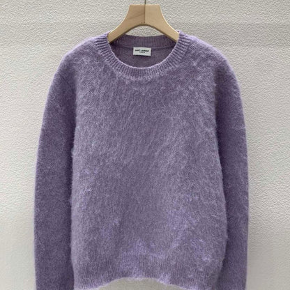 YSL Autumn & Winter Mohair Knitted Pullover