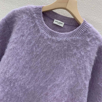 YSL Autumn & Winter Mohair Knitted Pullover