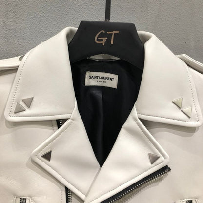 YSL Classic Couple Motorcycle Leather Jacket