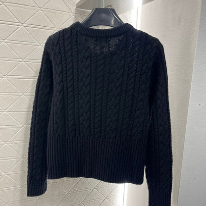 Saint Laurent Twisted Weave Wool Sweater