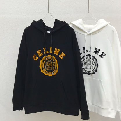 Celine Flocking Arc de Triomphe Hoodie Sweatshirt