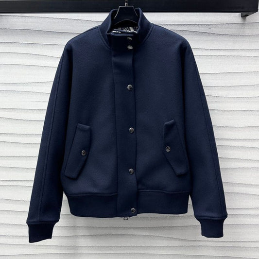 Dior Stand-Up Collar Wool Jacket