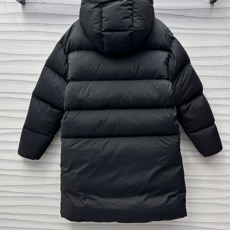 Moncler Hooded Zipper Long Down Jacket