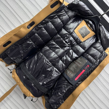 Moncler Hooded Down Jacket with Removable Fox Fur Collar