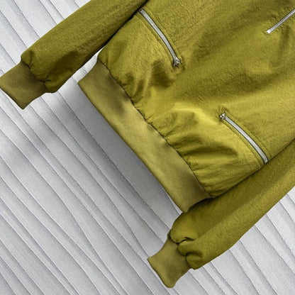 Prada Lapel Half-Zipper Nylon Jacket