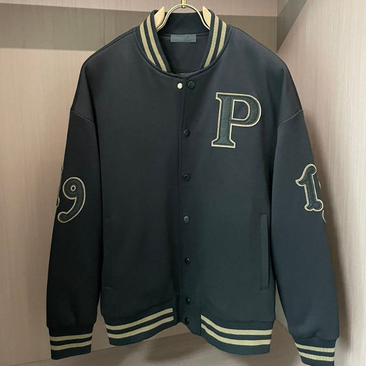 Prada Men's Baseball Collar Jacket