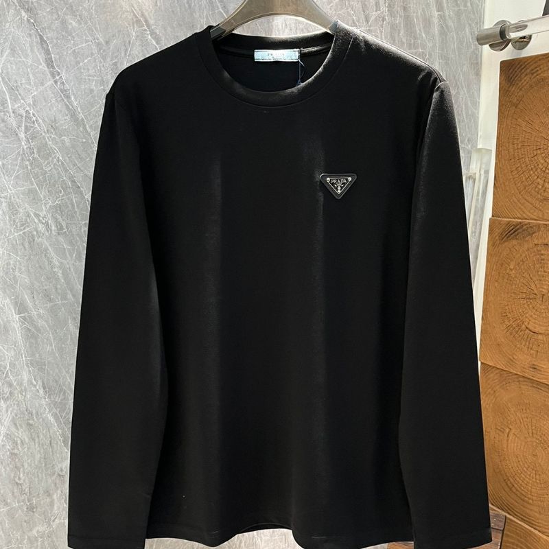 Prada Double-Sided Cotton Crewneck